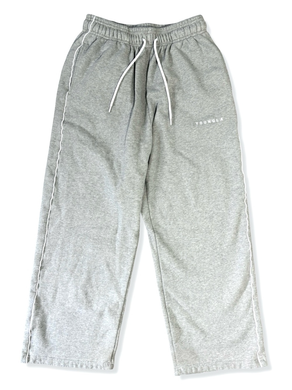 YOUNGLA Baggy Gray 100% Cotton Sweatpants